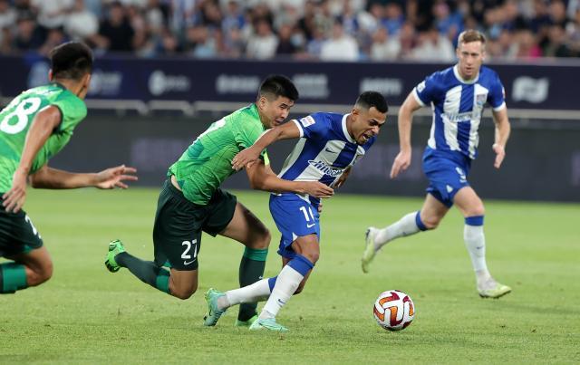 OD真人-【中超】梅里达任意球中柱 津门虎0比0国安七轮不胜